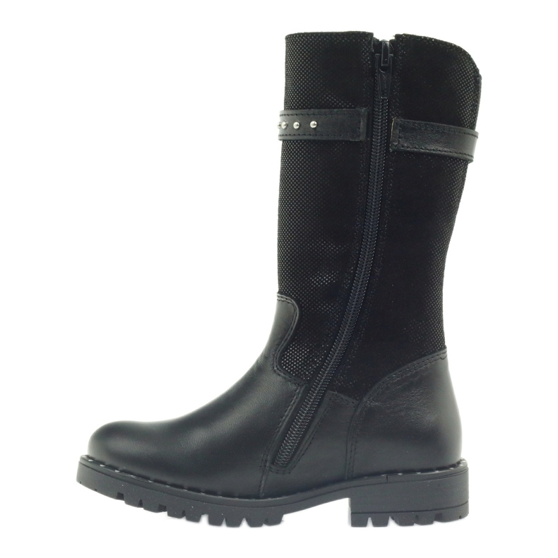 Botas pretas em pele Ren But 3309 preto 2