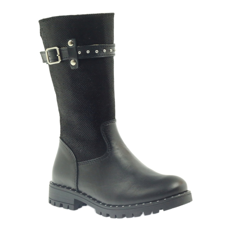 Botas pretas em pele Ren But 3309 preto 1
