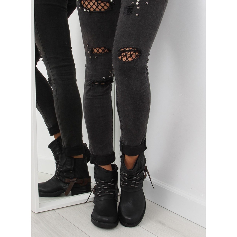 Botas de trabalho pretas para mulheres FM567 pretas preto 2