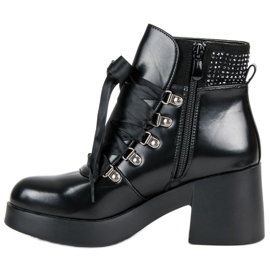 Super Me Botas elegantes de salto alto preto 1