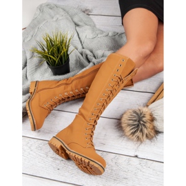 Seastar Botas femininas com cordões marrom 1