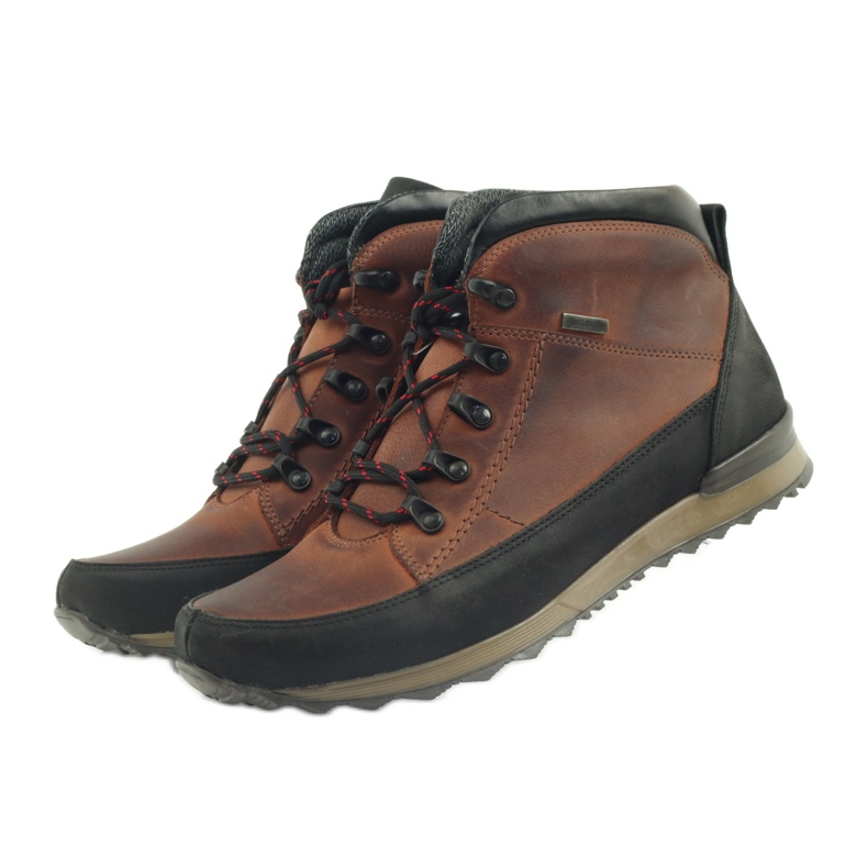 Sapatos de trekking masculinos Riko vermelho 860 preto multicolorido 3