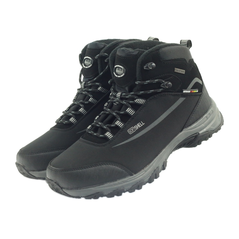 American Club Botas americanas de trekking de inverno com membrana preto 3 American Club Botas americanas de trekking de inverno com membrana preto 3