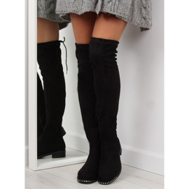 Botas de camurça preta NS020P preta preto 2 Botas de camurça preta NS020P preta preto 2