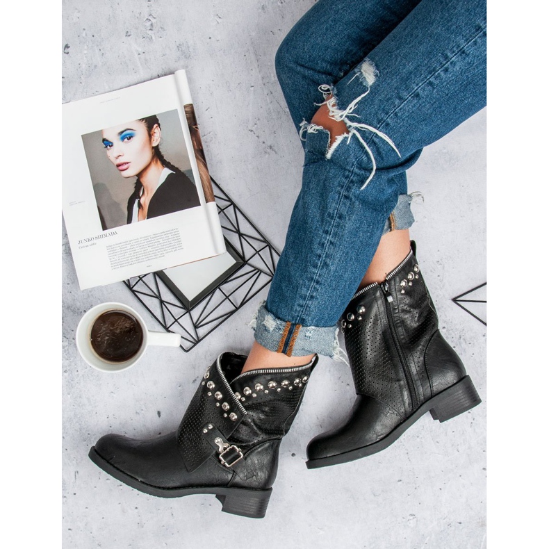 SDS Botas de bicicleta elegantes preto 2