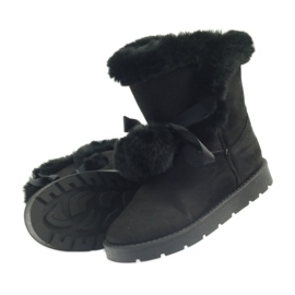 Emusy Mukluki negra com um pompom preto 4 Emusy Mukluki negra com um pompom preto 4