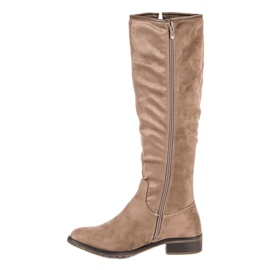 Super Me Botas de camurça clássicas castanho 1