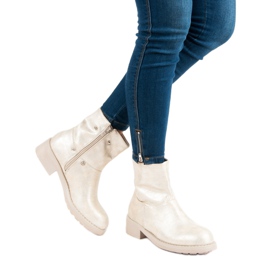 SDS Botas femininas elegantes castanho 2