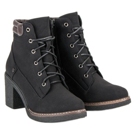 Sweet Shoes Botas de outono com cordões preto 2 Sweet Shoes Botas de outono com cordões preto 2