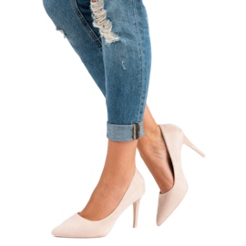 Estiletes de camurça bege 1