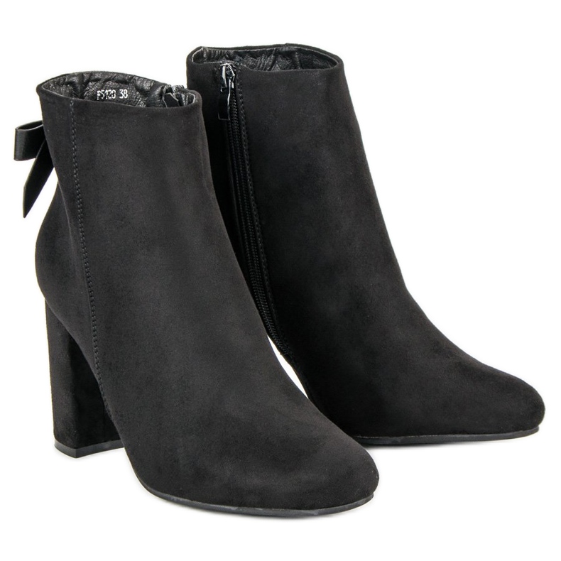Ideal Shoes Botas Pretas Elegantes preto 2