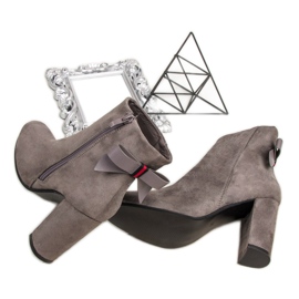 Ideal Shoes Botas cinzentas elegantes cinza 1