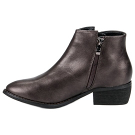 Sweet Shoes Botas femininas elegantes cinza 1
