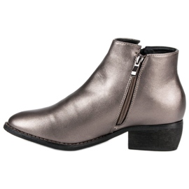 Sweet Shoes Botas femininas elegantes cinza 1