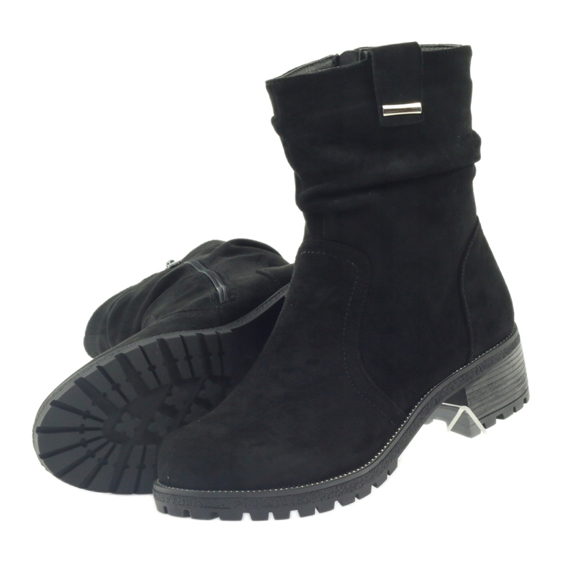 Botas filippo de camurça preta preto 4