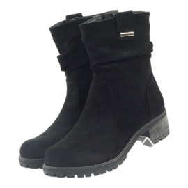 Botas filippo de camurça preta preto 3