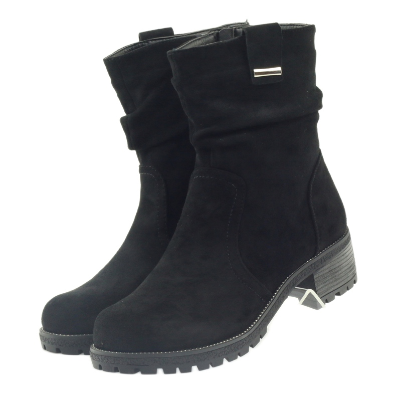 Botas filippo de camurça preta preto 3
