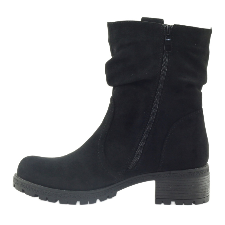 Botas filippo de camurça preta preto 2