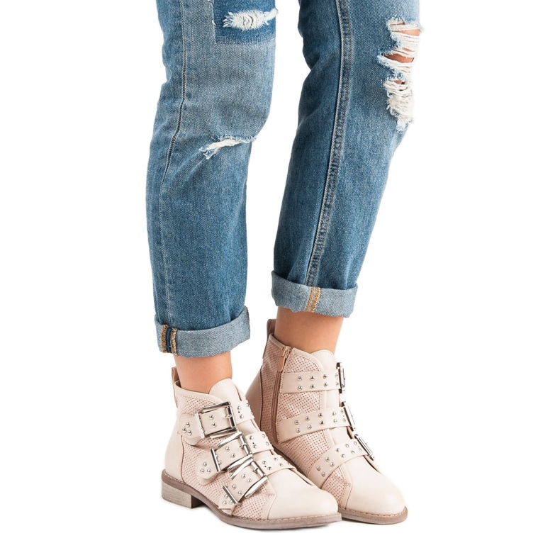 Sweet Shoes Botas rosa claro preto 1