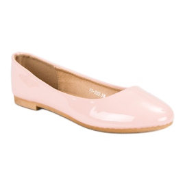 Top Shoes Bailarinas lacadas rosa 2