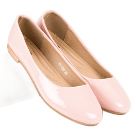 Top Shoes Bailarinas lacadas rosa 6