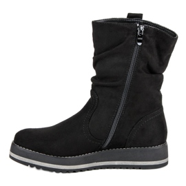 Kayla Botas plataforma pretas de tornozelo preto 1