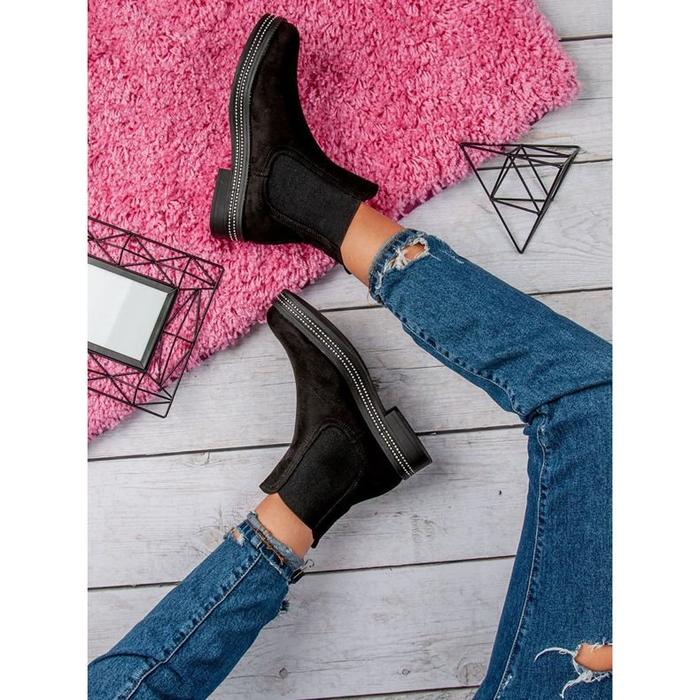 Seastar Botas pretas femininas preto 2