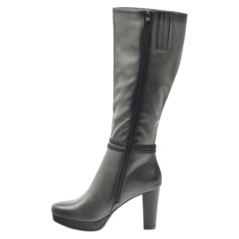 M.Daszyński Botas no posto Daszyński AM61 preto cinza 2