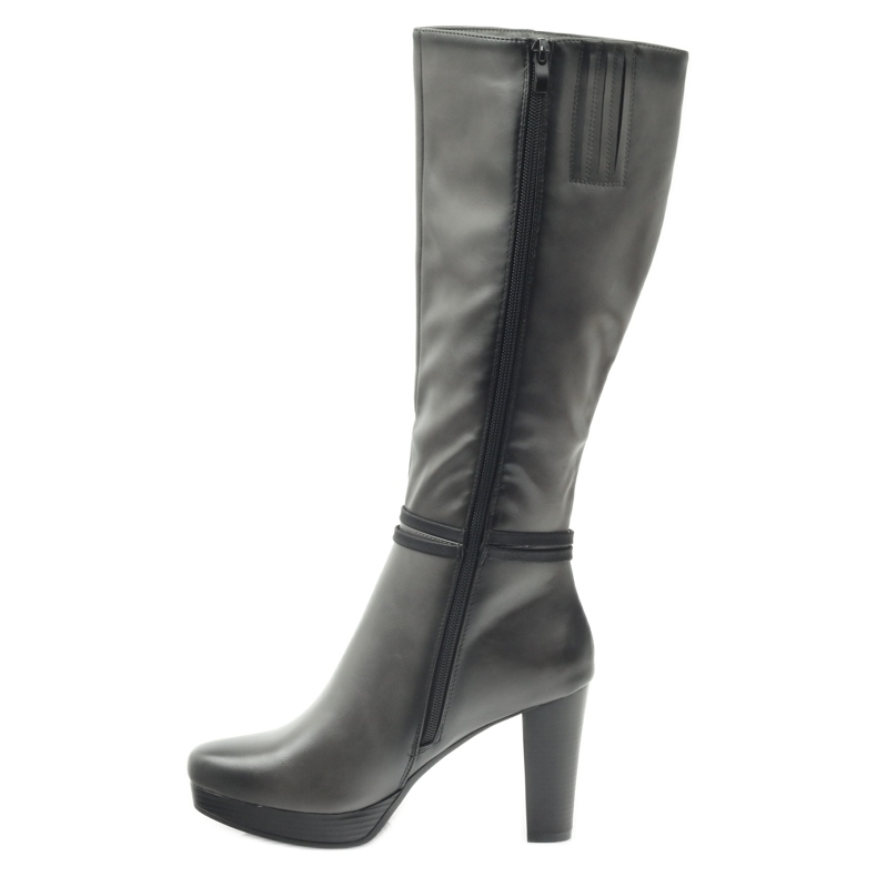 M.Daszyński Botas no posto Daszyński AM61 preto cinza 2 M.Daszyński Botas no posto Daszyński AM61 preto cinza 2