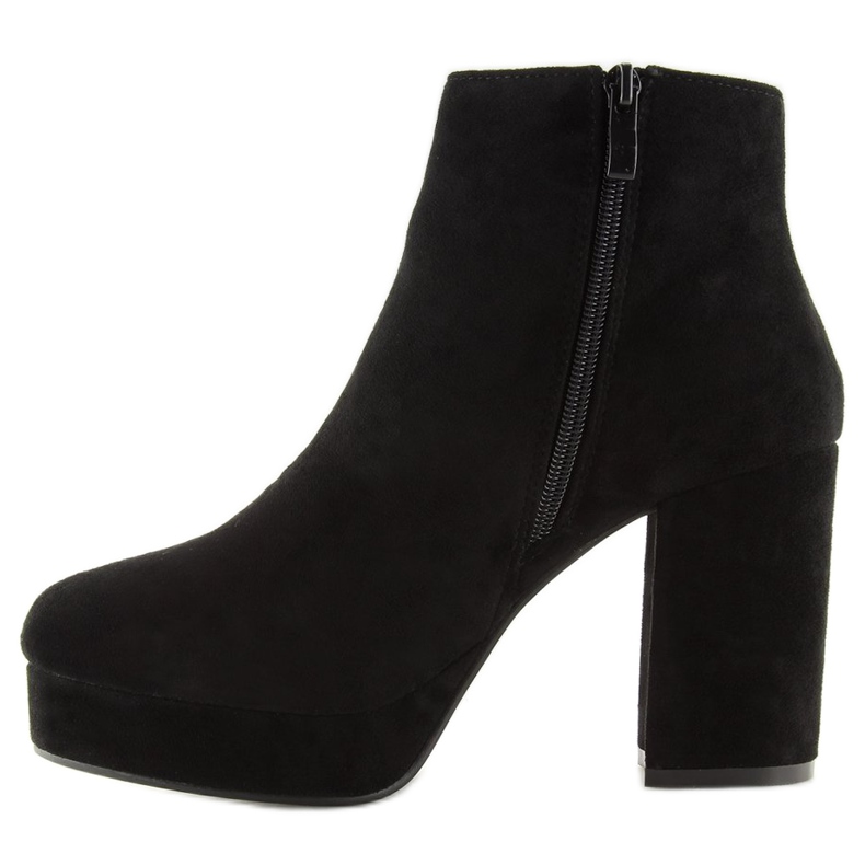 Botas pretas de salto largo YQ207 pretas preto 1