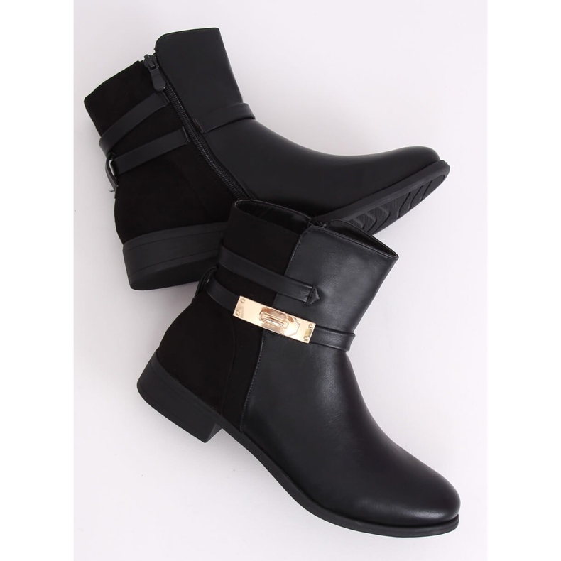 Botas pretas femininas pretas VQ6-5 pretas preto 2