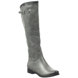 M.Daszyński Oficial de botas Daszyński SA131 cinza 1