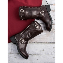 SDS Botas altas de trabalho castanho 2