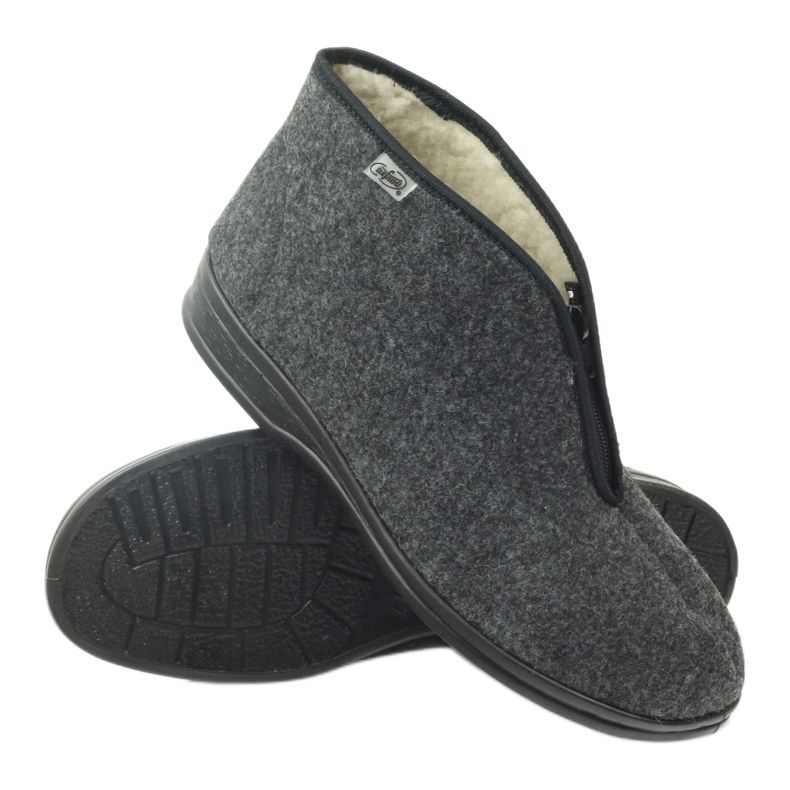 Sapatos masculinos Befado chinelos quentes 100M047 cinza 2