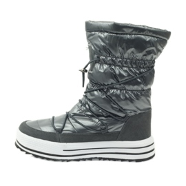 Botas esportivas de neve em pele DK cinza 2