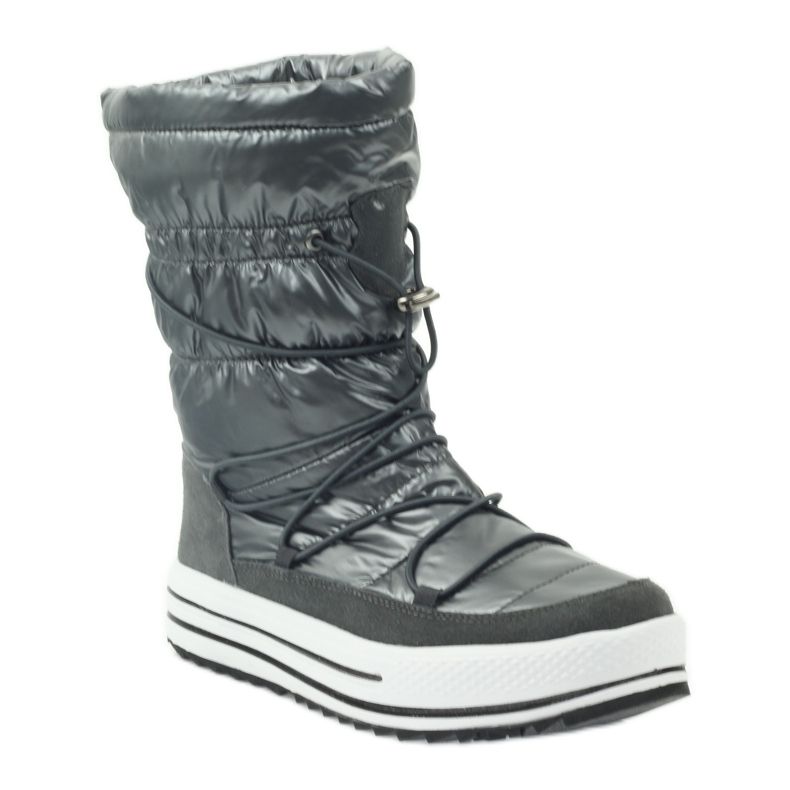 Botas esportivas de neve em pele DK cinza 1
