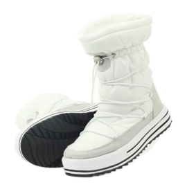 Botas esportivas de neve em pele DK branco 5