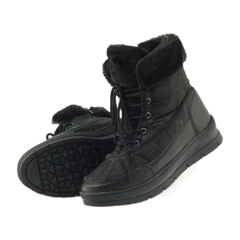 Botas esportivas de neve em pele DK preto 4