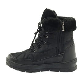 Botas esportivas de neve em pele DK preto 2