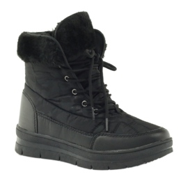 Botas esportivas de neve em pele DK preto 1