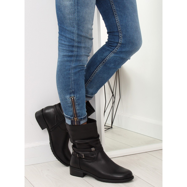Botas pretas femininas pretas 8232-3 pretas preto 1