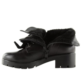 Botas pretas com tachas pretas A1208 pretas preto 2