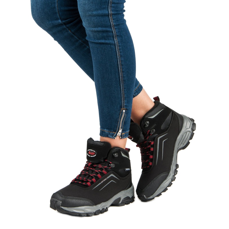 American Club Botas americanas de inverno feminino preto 1