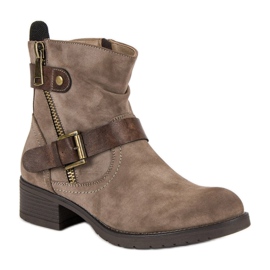 Botas de outono VINCEZA marrom 2