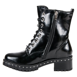Botas lacadas preto 1