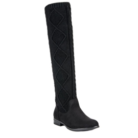Seastar Botas rasas elegantes preto 1