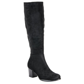Botas de camurça VINCEZA preto 1