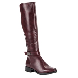 Botas VINCEZA marrom vermelho 1