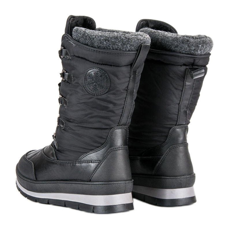Mckeylor Botas de neve pretas elegantes preto 1