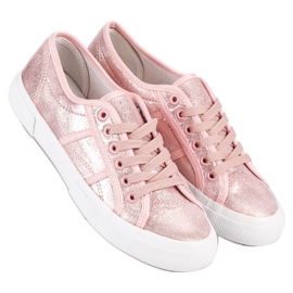 J. Star Tênis rosa com cordões 1